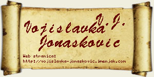 Vojislavka Jonašković vizit kartica